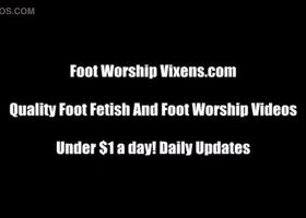 Afterschool footjobs from two horny teens