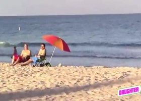 Beach bait and switch - gina valentina and kobi brian - daughterswap