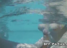 Sucky fucky pool party orgy