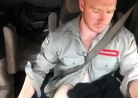 Fat cock truck driver on webcam